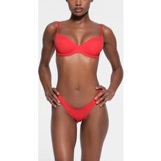 SKIMS Red Bikini Tops SKIMS Underwire Scoop Bikini Top Red Signature