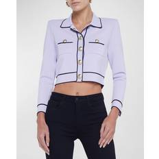 Cardigans L'agence Neo Cropped Cardigan PALE LILACMIDNIGHT X-Large