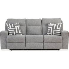 Ashley Biscoe Pewter Power Black/Gray Sofa 88" 3 Seater