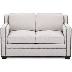 Horchow Naylor Twin Sleeper Off White Sofa 54.5" 2 Seater