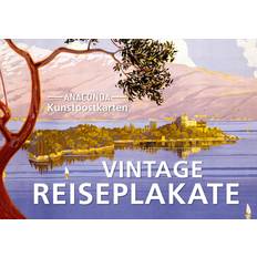 Glückwunschkarten & Einladungskarten Anaconda Postkarten-Set Vintage-Reiseplakate