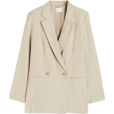 Damen Jacketts H&M Double Breasted blazer - Light Beige