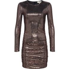 L'agence Sunny Dress - Black/Bronze Sequin