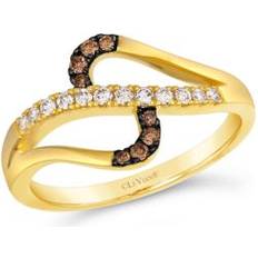 Brown - Engagement Rings Le Vian Nude Diamond & Chocolate Diamond Abstract Openwork Ring 1/4 ct. t.w. 14k Gold Honey Gold Ring
