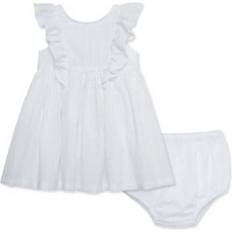 Children's Clothing Little Me Baby Girls White Embroidered Sundress White 18 months