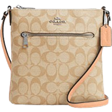 Coach Mini Rowan File Bag In Signature Canvas - Light Khaki/Faded Blush