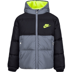 Nike Little Kid's Colorblock Puffer Jacket - Black