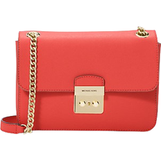 Michael Kors Brandi Medium Saffiano Leather Shoulder Bag - Sangria