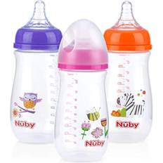 Nuby Baby Bottle Nuby tritan wide neck non-drip bottles with anti-colic air system: 9oz. 270. 260ml 9oz