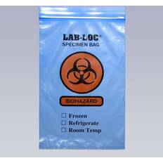 Packaging Materials on sale LK Packaging LAB20609BE Lab-Loc Reclosable 3-Wall Specimen Bags 6" x 9" Polyethylene, Blue Tint