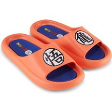 Slides Dragon Ball Z Men's Slides Goku Vegeta Gohan Slip On Comfort Slides Orange Royal, 10/11