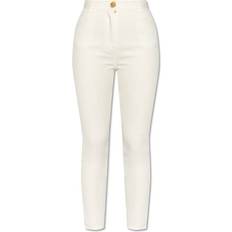 Balmain Slim Fit Ankle Jeans - White