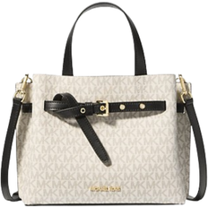 Michael Kors Women Bags Michael Kors Emilia Small Logo Satchel - Vanilla/black