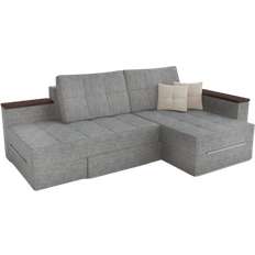 Ecksofas VitaliSpa Form Grey Sofa 240cm 4-Sitzer