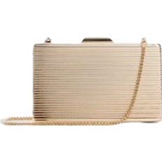 Mango Metallic Clutch Bag - Gold