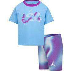 Nike Little Kid's Jordan Lemonade Stand Shorts Set - Aquarius Blue