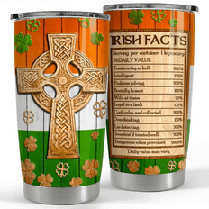 Sandjest Irish Celtic Cross Travel Mug 20fl oz