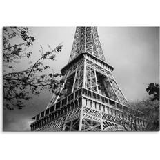 East Urban Home Eiffel Tower Paris Canvas Picture Grey Wanddeko 70x50cm