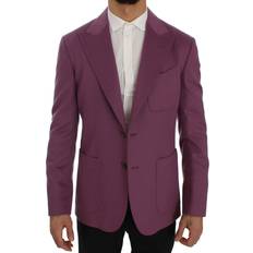 Dolce & Gabbana Herren Anzüge Dolce & Gabbana Elegant Purple Cashmere-Silk Blend Men's Blazer