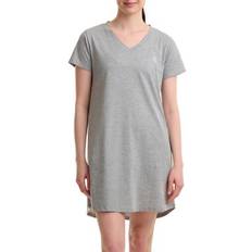 Tommy Hilfiger Women Nightgowns Tommy Hilfiger Women's Short Sleeve V-Neck Nightgown, Glyph&skeltnflg