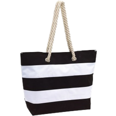 Beach Bag - White/Black