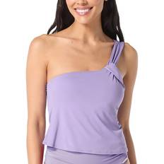 M Tankinis Vince Camuto Women's One-Shoulder Tankini Top Lavender