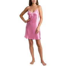 Nightgowns California Dynasty Women's Satin Chemise with Lace, Mistyros