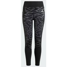 Adidas Treningsklær Superundertøy Adidas Optime 7/8 Leggings Grey Five Black Reflective Silver 11-12Y