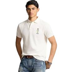 M Polo Shirts Polo Ralph Lauren Men's Custom Slim Fit Bear Shirt, White