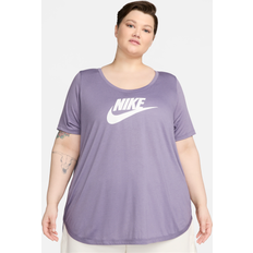 Nike Women Blouses Nike Plus Sportswear Essential Curved-Hem Tunic Top Daybreak/white 3X