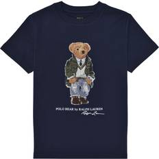 Polo Ralph Lauren Kid's Polo Bear Cotton Jersey T-shirt - Paris Bear Newport Navy (654784)