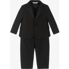 Dolce & Gabbana Herren Anzüge Dolce & Gabbana Boys Black Wool Piece Suit