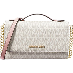 Michael Kors Jet Set Travel Medium Logo Smartphone Crossbody Bag - Powder Blush Multi