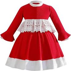 LYCAQL Infant Christmas Dress - Red