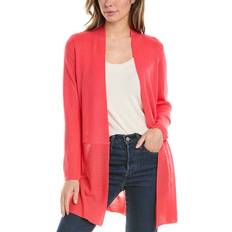 Red - Women Cardigans Anne Klein Monterey Open-Front Longline Cardigan Red Pear