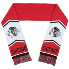 Red Scarfs Wear by Erin Andrews Chicago Blackhawks Jacquard Stripe Scarf