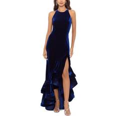 Evening Gowns - Velvet Dresses Betsy & Adam Womens Velvet Maxi Evening Dress