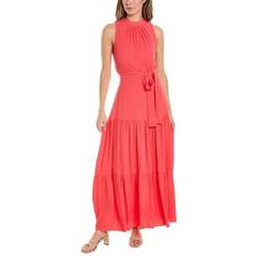 Red - Women Dresses Anne Klein Tiered Maxi Dress