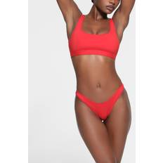 SKIMS Red Swimwear SKIMS Cheeky Tanga Bottom Red Signature