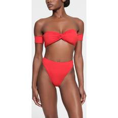 SKIMS Red Bikini Bottoms SKIMS High Leg Bikini Bottom Red Signature