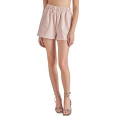 Shorts Steve Madden Women's Faux The Record Leather Shorts Rose Taupe