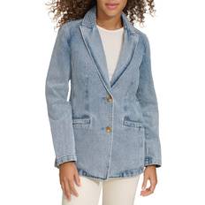 Women - XXL Blazers Levi's Women's Cotton Denim Blazer Light Wash