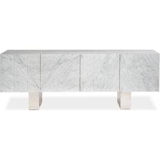 Stainless Steel Benches Bernhardt Bianca Azucar/Oriental White TV Bench 87.4x32"