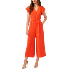 Red - Women Jumpsuits & Overalls Vince Camuto Cropped Jumpsuit Blaze Orange