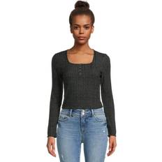 Shirts Sold by: Walmart.com, Self Esteem Juniors Square Neck Henley Top