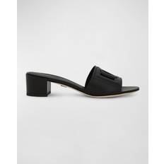 Dolce & Gabbana Slides Dolce & Gabbana Women's Block Heel Slide Sandals Black
