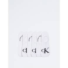 Calvin Klein Women Socks Calvin Klein Women's Flat Knit Monogram Logo 6-Pack Liner Socks White