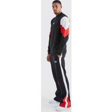 Rot - XL Anzüge boohoo Mens Tall Man Colour Block Sweater Gusset Tracksuit Red