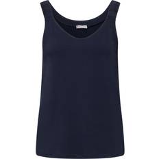 Street One Women's V-Neck Top - Dark Blue