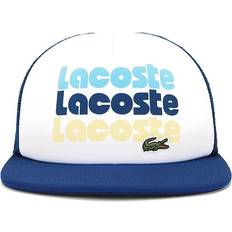 Lacoste White Headgear Lacoste Unisex Print Trucker Cap One White One size